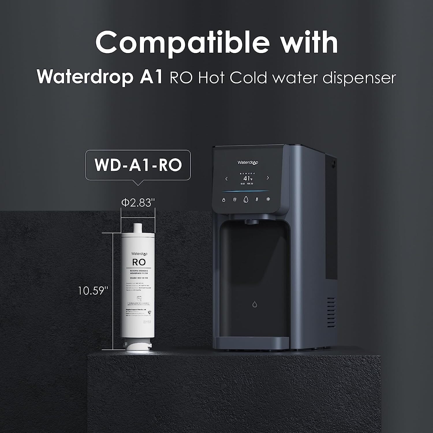 WD-A1-RO Filter für A1 RO Heiß-Kalt-Wassersystem - Waterdrop Germany
