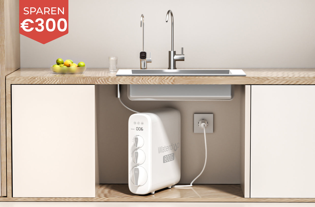 Système RO sans réservoir 800 GPD avec lumière de stérilisation UV et robinet intelligent - Waterdrop G3P800 