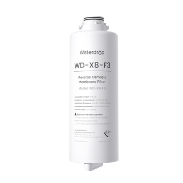 X8-F3 filter for Waterdrop X8 reverse osmosis system | 800 GPD 