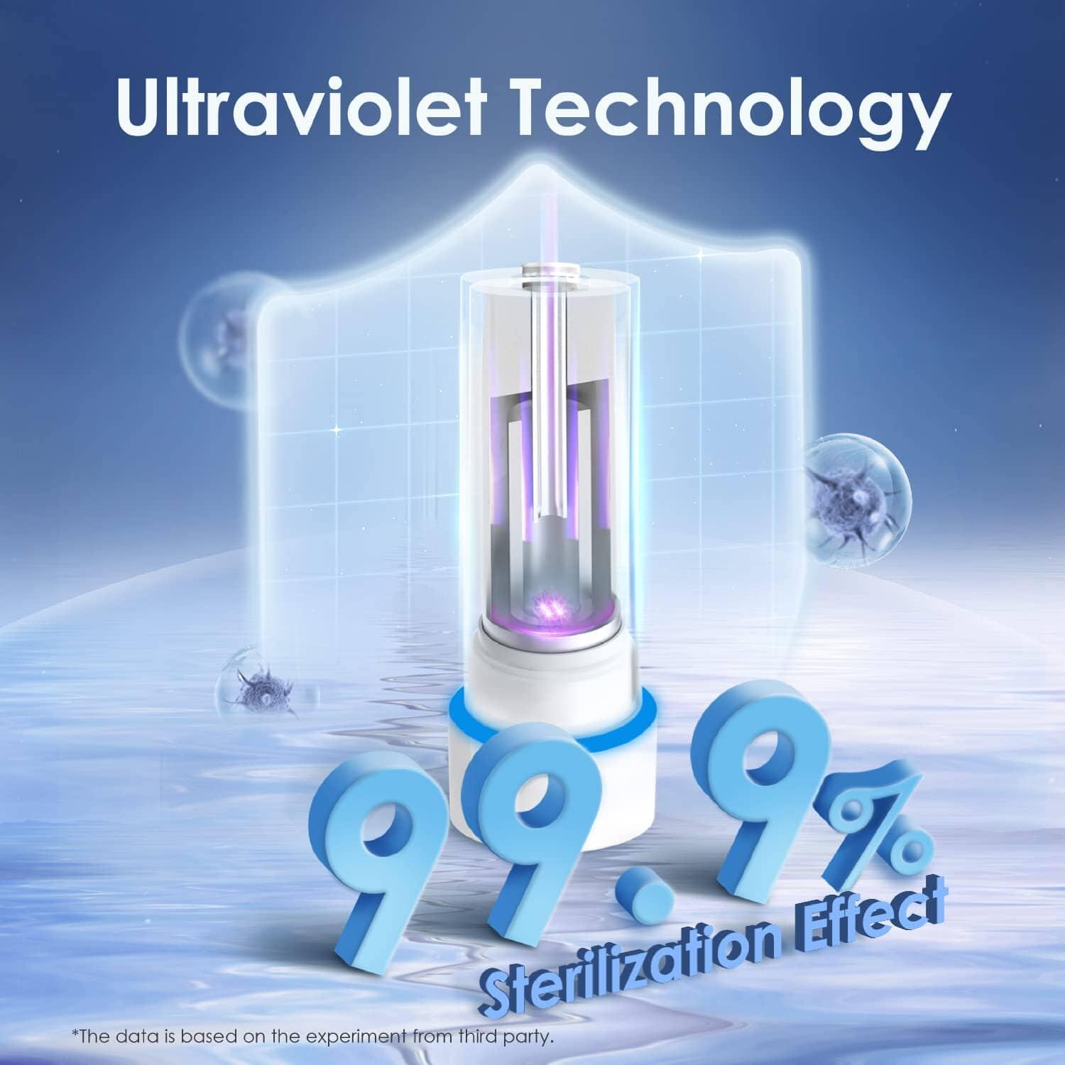 800 GPD Tankloses RO-System mit UV-Sterilisationslicht und intelligentem Wasserhahn - Waterdrop G3P800 - Waterdrop Germany